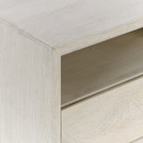 Classic Home Reece Mango Wood Nightstand in Sand