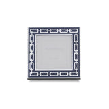 Reed & Barton Silver and Navy Metal 3x3 Linked Frame