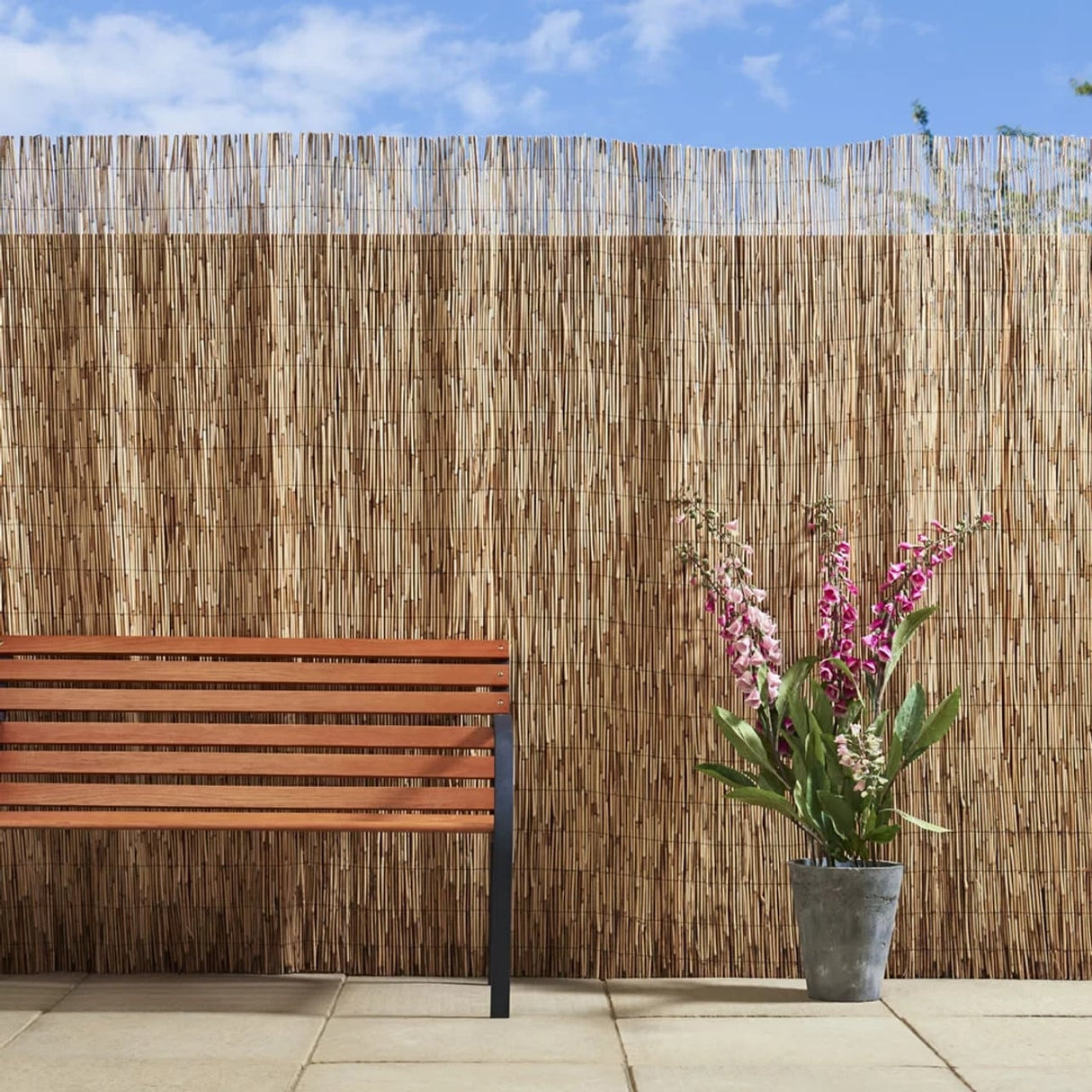 Decorative Reed Fence For Outdoor Garden And Backyard Privacy
