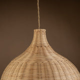 Reely Wicker Rattan Single Light Pendant - 17.7" x 15.7"