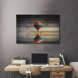 Reflection Balloon Print On Wood by Bess Hamiti - Multi-Color