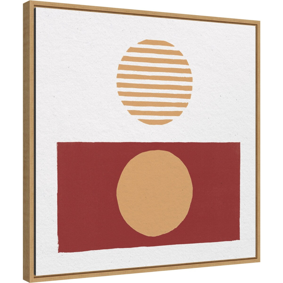 Reflection II Red Yellow by Moira Hershey Framed Canvas Wall Art Print