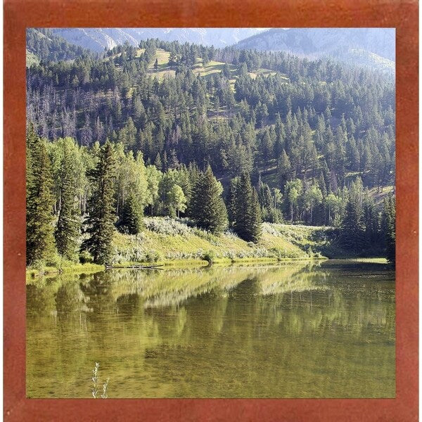 Reflections I-WILWAY109789 Framed Print 24"x24" by Willow Way Studios, Inc.