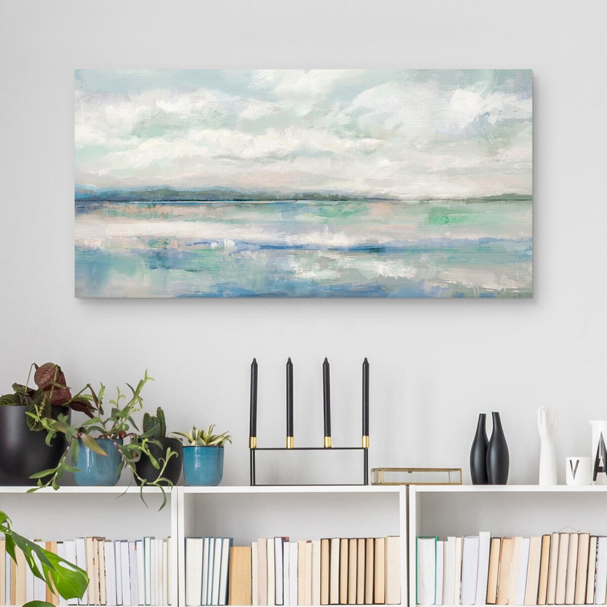 Reflective Horizon by Studio Arts Canvas Art Print