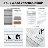 Regal Estate 72-inch Dark Oak Cordless Faux Wood Blind