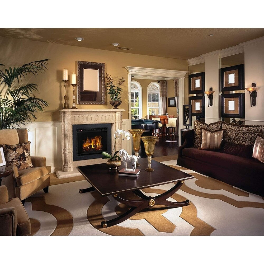 Regal Flame 33 Inch Flat Ventless Heater Electric Fireplace Insert Trim Kit for LW8033FLT