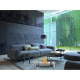 Regal Flame Delano Ventless Free Standing Ethanol Fireplace in Stainless Steel Finish