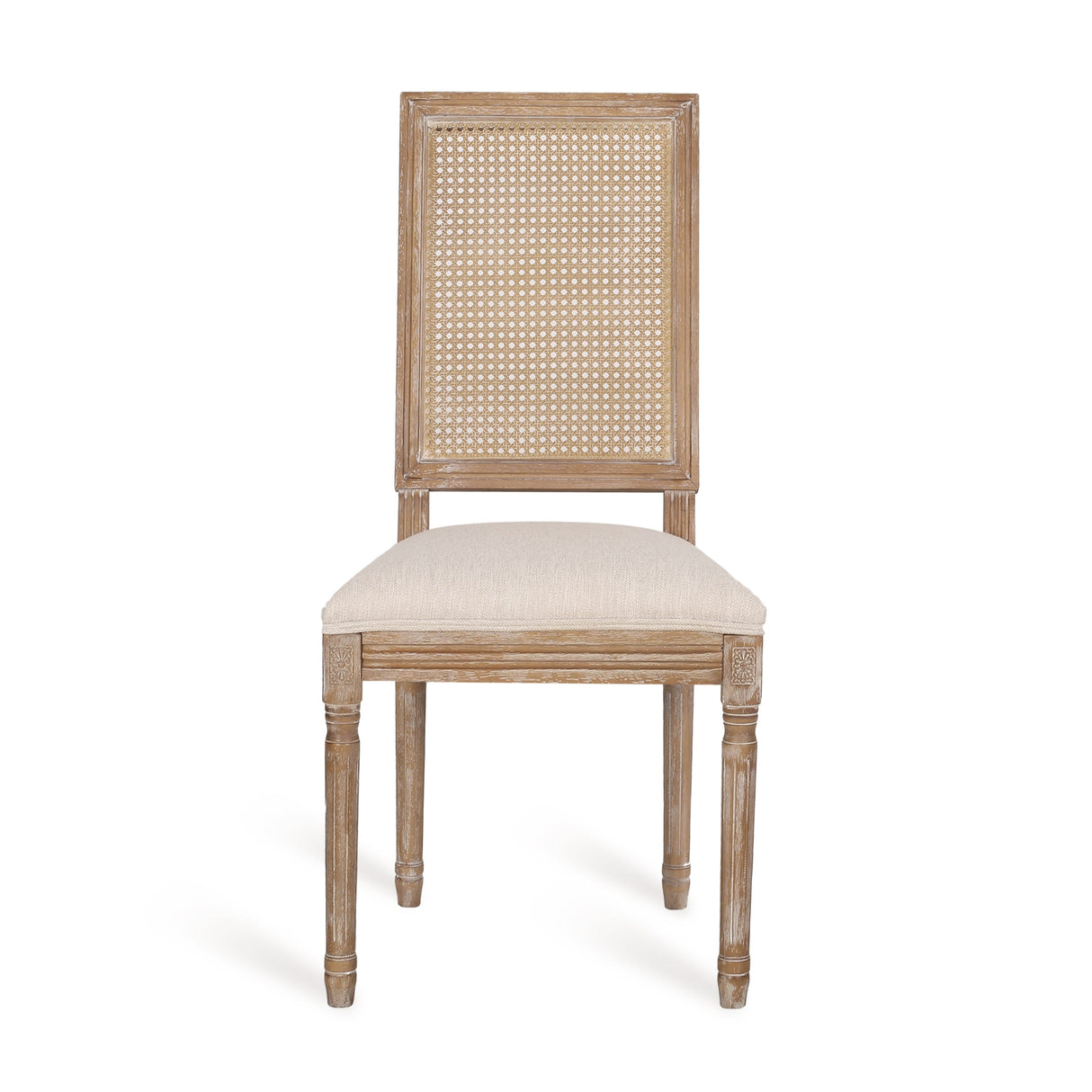 Regan Wood and Cane Upholstered Expandable 7 Piece Dining Set by Christopher Knight Home