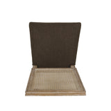 Regan Wood and Cane Upholstered Expandable 7 Piece Dining Set by Christopher Knight Home