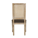 Regan Wood and Cane Upholstered Expandable 7 Piece Dining Set by Christopher Knight Home