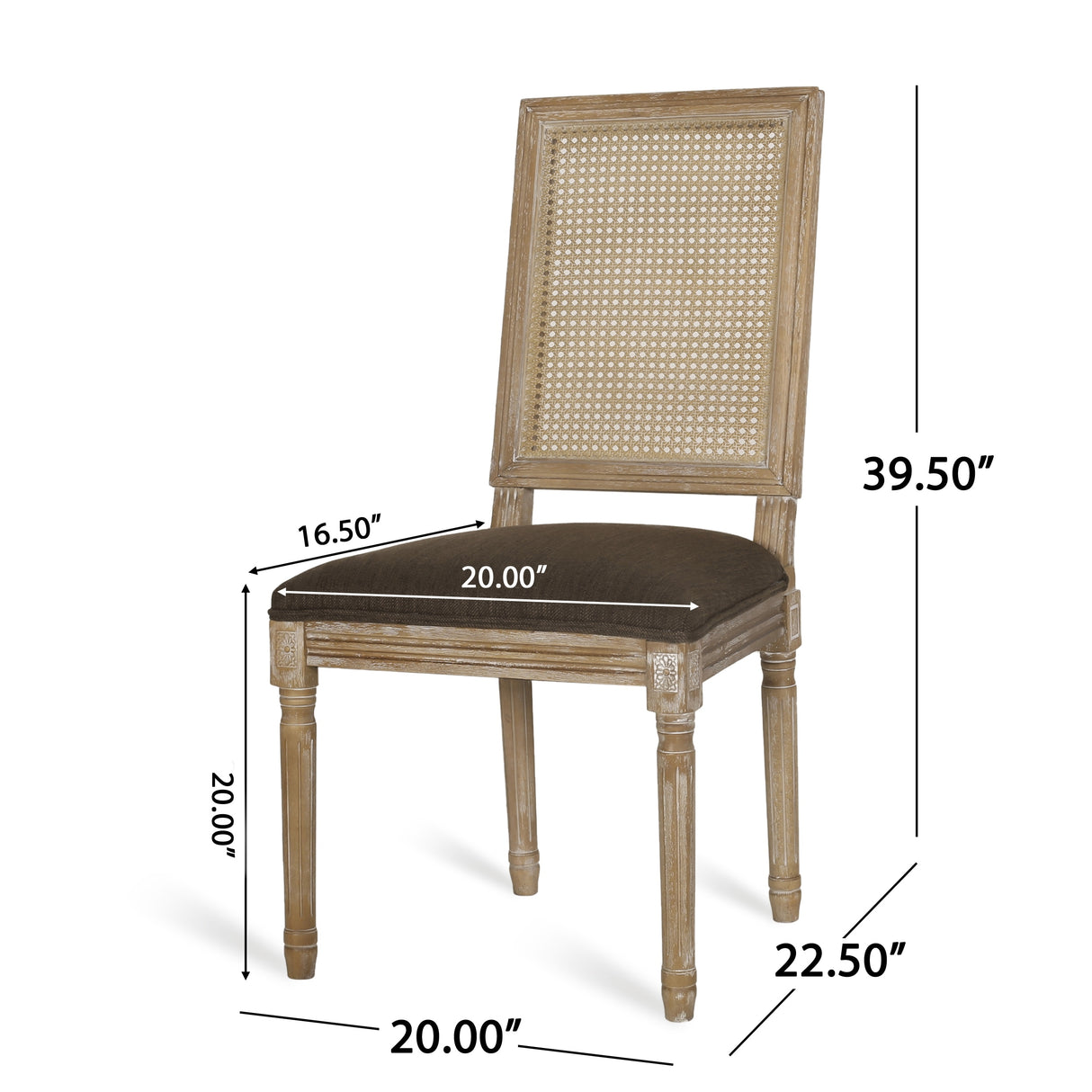 Regan Wood and Cane Upholstered Expandable 7 Piece Dining Set by Christopher Knight Home
