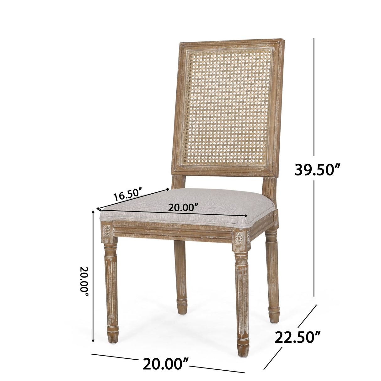 Regan Wood and Cane Upholstered Expandable 7 Piece Dining Set by Christopher Knight Home