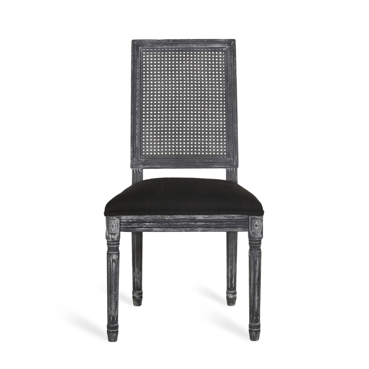 Regan Wood and Cane Upholstered Expandable 7 Piece Dining Set by Christopher Knight Home