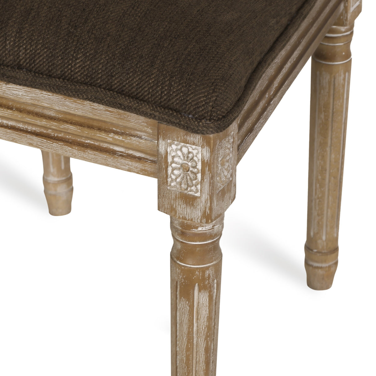 Regan Wood and Cane Upholstered Expandable 7 Piece Dining Set by Christopher Knight Home