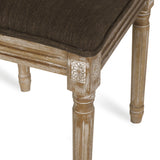 Regan Wood and Cane Upholstered Expandable 7 Piece Dining Set by Christopher Knight Home