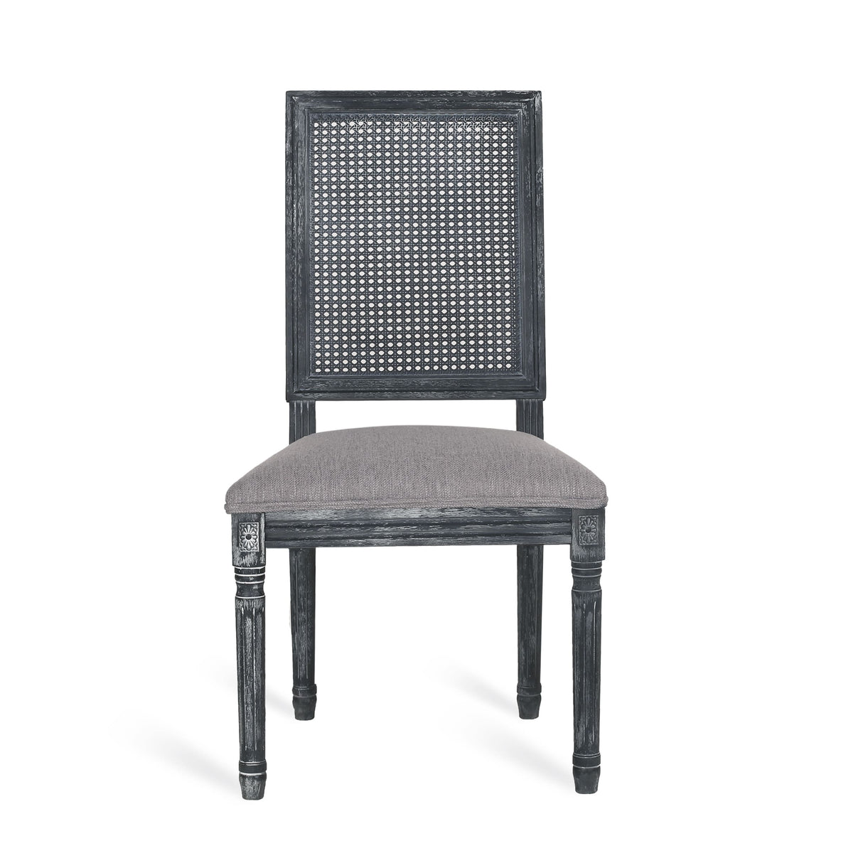 Regan Wood and Cane Upholstered Expandable 7 Piece Dining Set by Christopher Knight Home