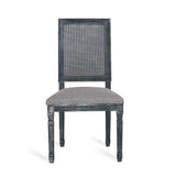 Regan Wood and Cane Upholstered Expandable 7 Piece Dining Set by Christopher Knight Home