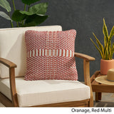 Regatta Bay Outdoor Boho Handcrafted Yarn Throw Pillow by Christopher Knight Home
