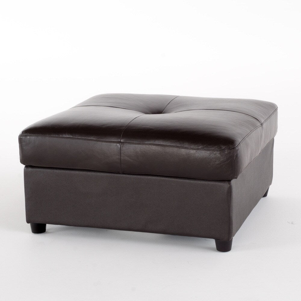 Regen 6-piece Tufted Leather Sectional Sofa Set by Christopher Knight Home