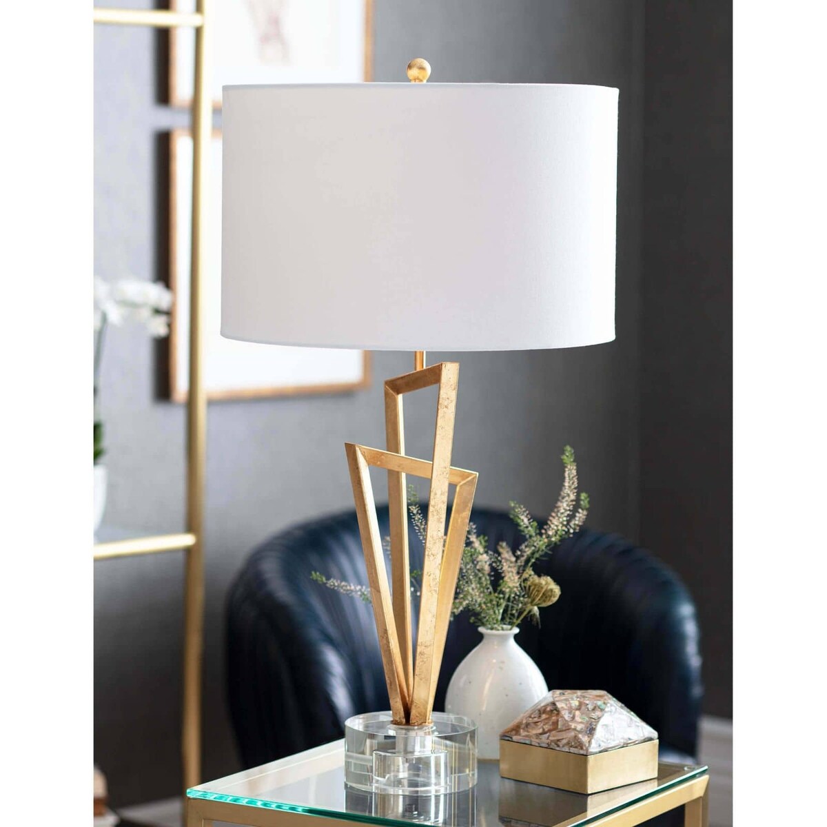 Regina Andrew 13-1363 One Light Table Lamp Sydney Gold Leaf - One Size