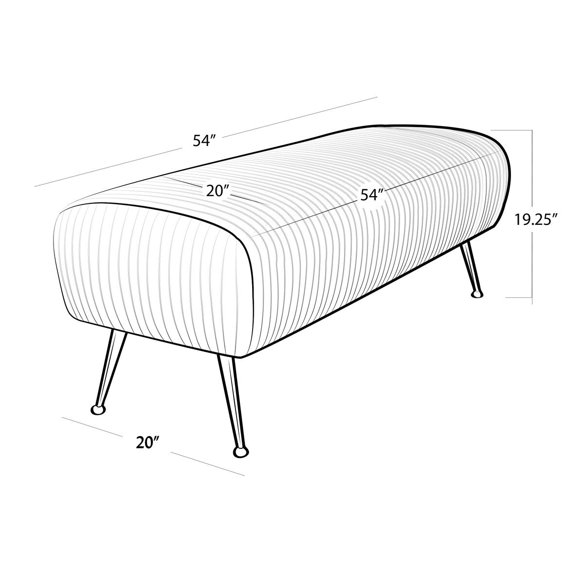 Regina Andrew 32-1114WT Bench Cappuccino - One Size