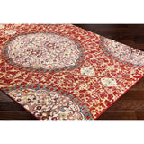 Reina Red Large Medallion Area Rug (6'7" x 9'6") - 6'7" x 9'6" - 6'7" x 9'6"