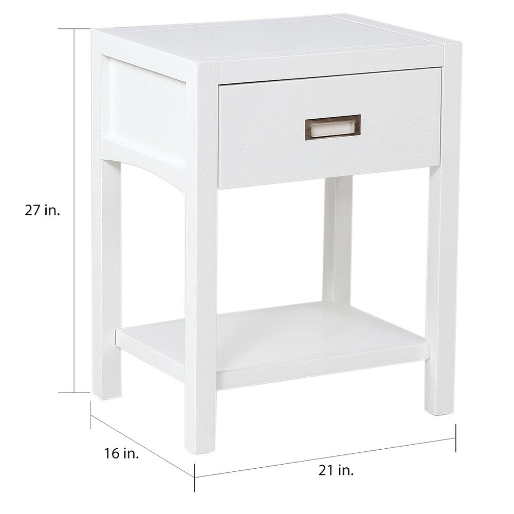Copper Grove Sackingen White Nightstand