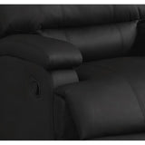 Relax A Lounger Ranier Black Faux Leather Recliner