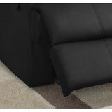 Relax A Lounger Ranier Black Faux Leather Recliner
