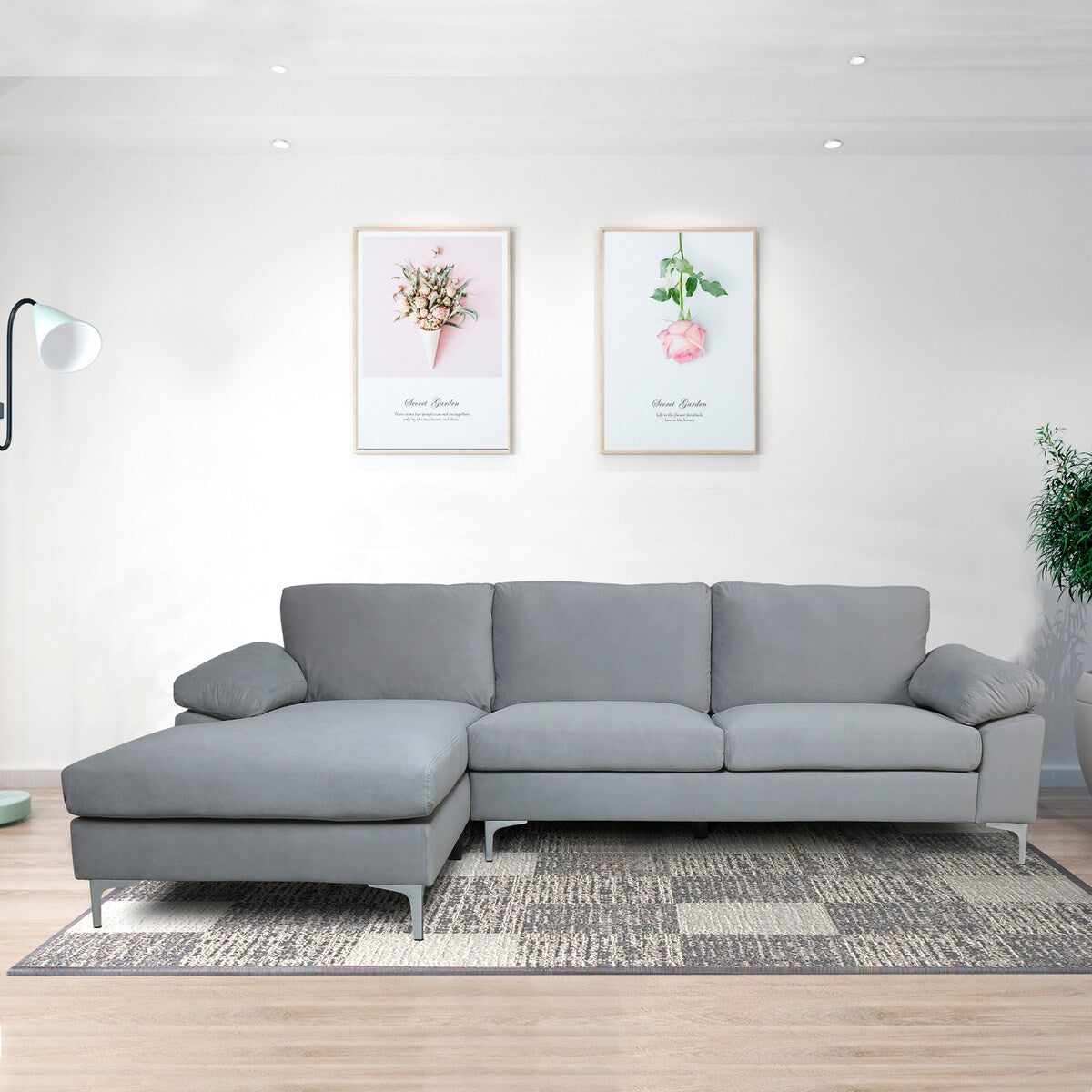 Relax Lounge Sofa Bed Sleeper Fabric Left Hand and Facing Sofa for Living Room, Bedroom