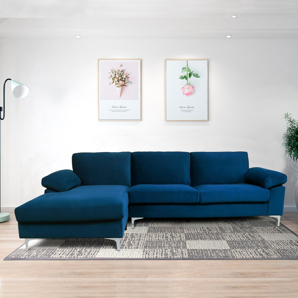 Relax Lounge Sofa Bed Sleeper Fabric Left Hand and Facing Sofa for Living Room, Bedroom