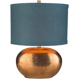 Relmeth Table Lamp with Gold Base and Green Shade