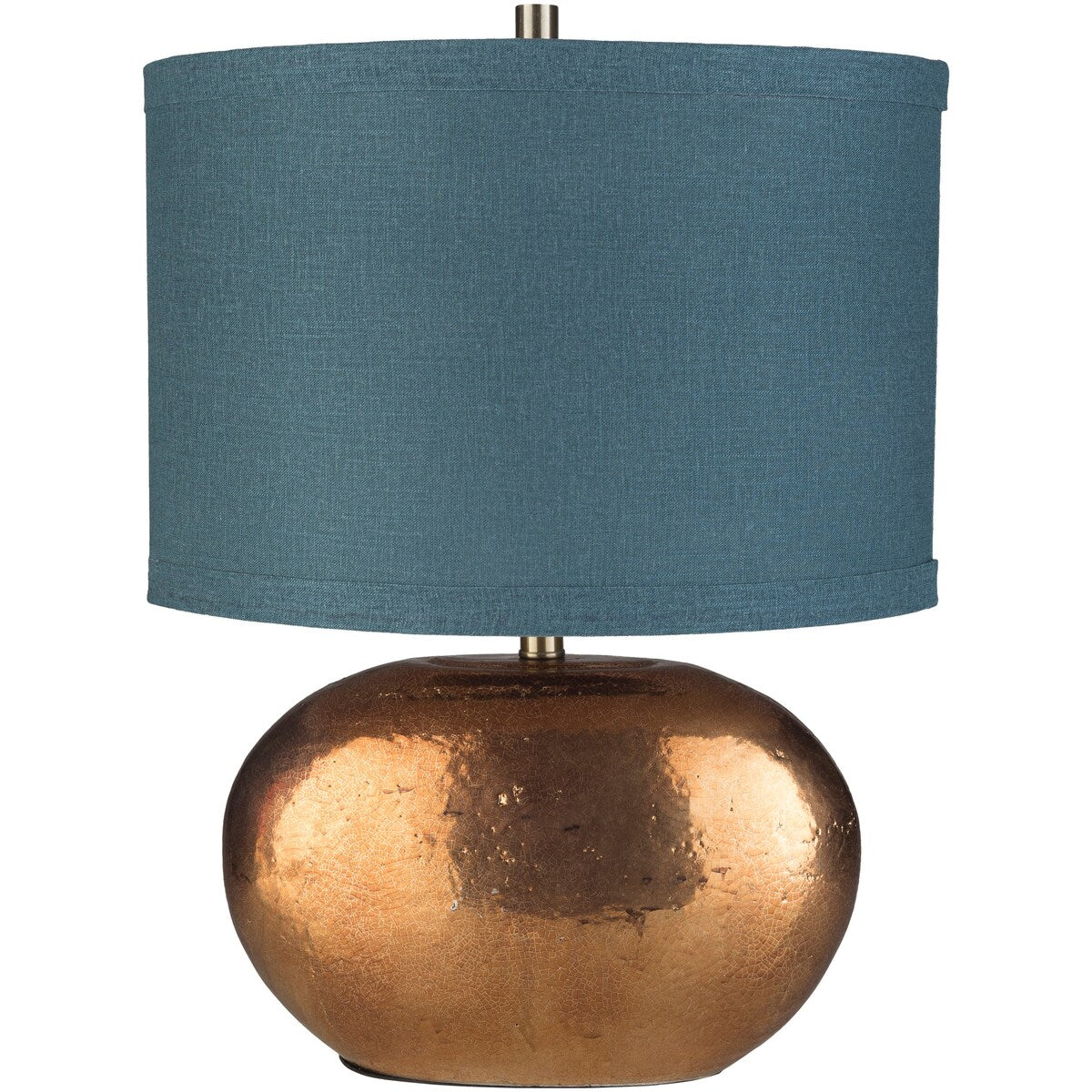 Relmeth Table Lamp with Gold Base and Green Shade