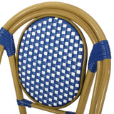 Remi Faux Bamboo/ Faux Rattan Outdoor French Bistro Chairs (Set of 4) by Christopher Knight Home