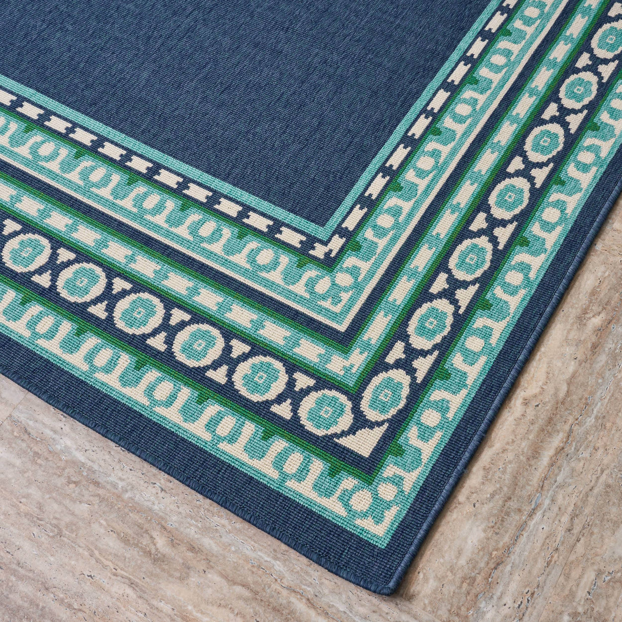 Remington Indoor/ Outdoor Border Area Rug by Christopher Knight Home