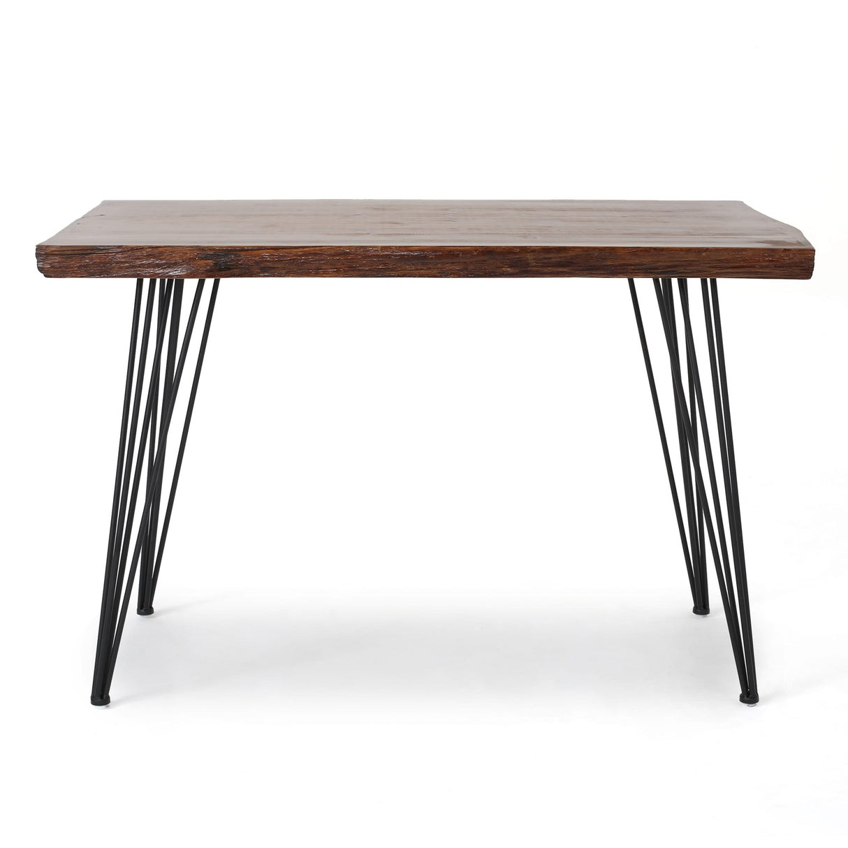 Remington Natural Wood Live Edge Writing Desk by Christopher Knight Home - Natural + Black