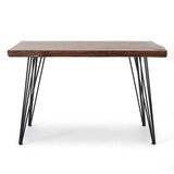 Remington Natural Wood Live Edge Writing Desk by Christopher Knight Home - Natural + Black