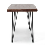 Remington Natural Wood Live Edge Writing Desk by Christopher Knight Home - Natural + Black