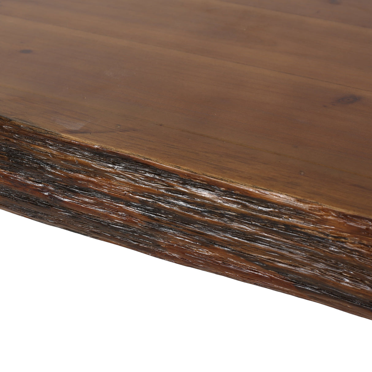 Remington Natural Wood Live Edge Writing Desk by Christopher Knight Home - Natural + Black