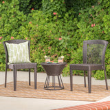 Remy Outdoor 3-Piece Wicker Stacking Chair Chat Set by Christopher Knight Home