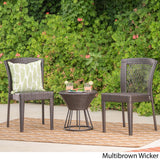 Remy Outdoor 3-Piece Wicker Stacking Chair Chat Set by Christopher Knight Home