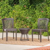 Remy Outdoor 3-Piece Wicker Stacking Chair Chat Set by Christopher Knight Home