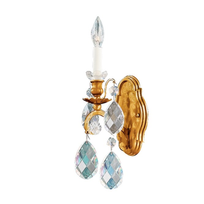 Renaissance 1 Light Wall Sconce Heirloom Bronze Crystals Swarovski - One Size