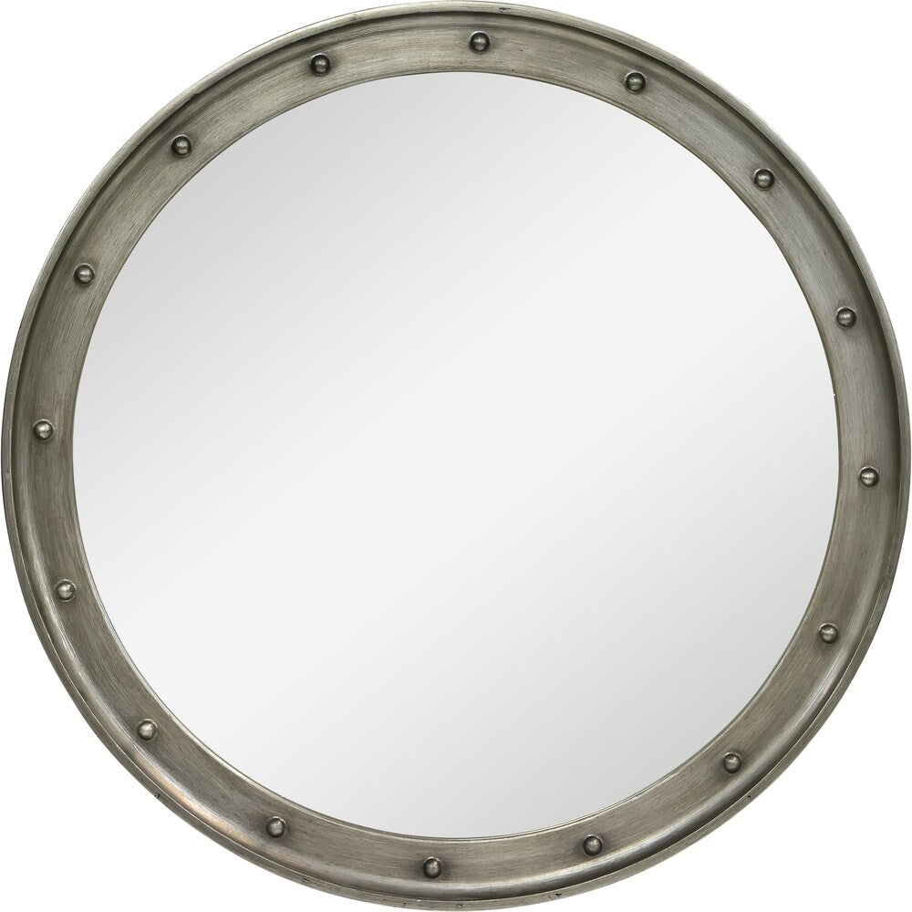 Renwil Melva Framed Antique Grey Mirror - Clear - Large