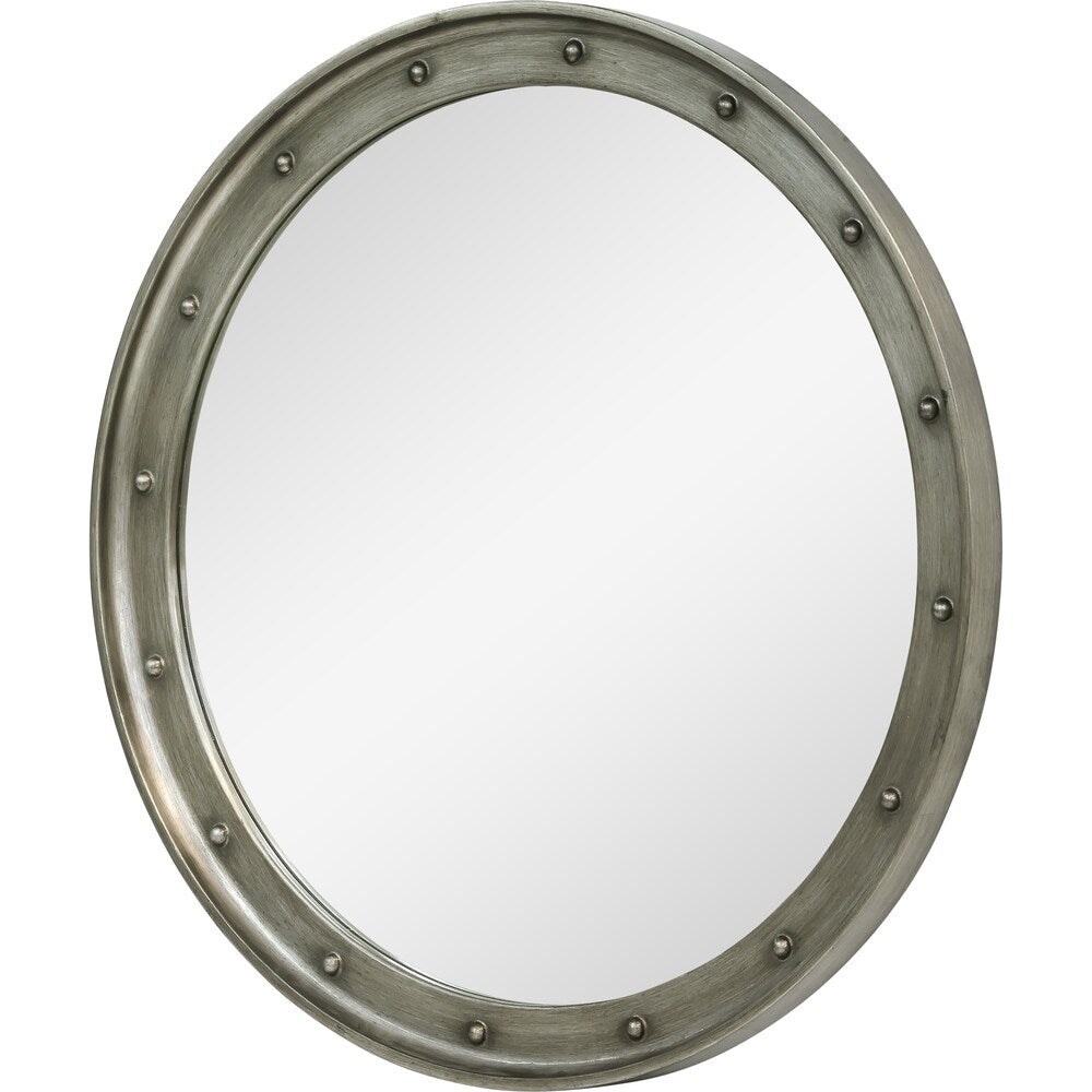 Renwil Melva Framed Antique Grey Mirror - Clear - Large