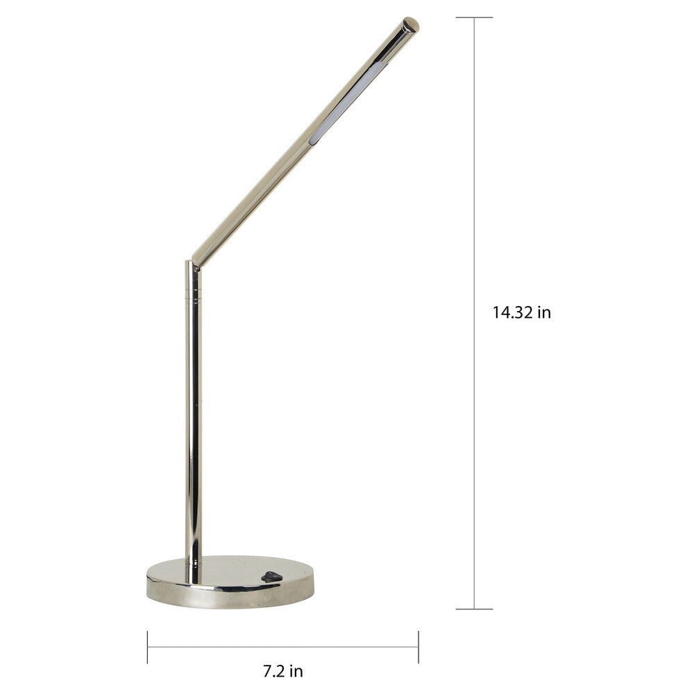 Strick & Bolton Tschumi Polished Nickel Iron Table Lamp