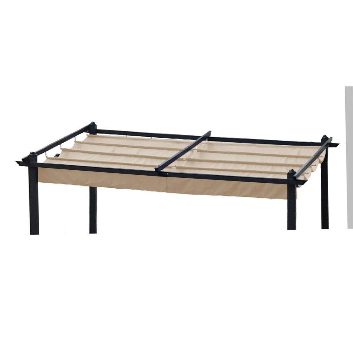 Replacement Canopy Top Cover Fabric for 13 x 10 Ft Outdoor Patio Retractable Pergola Sun-shelter Canopy