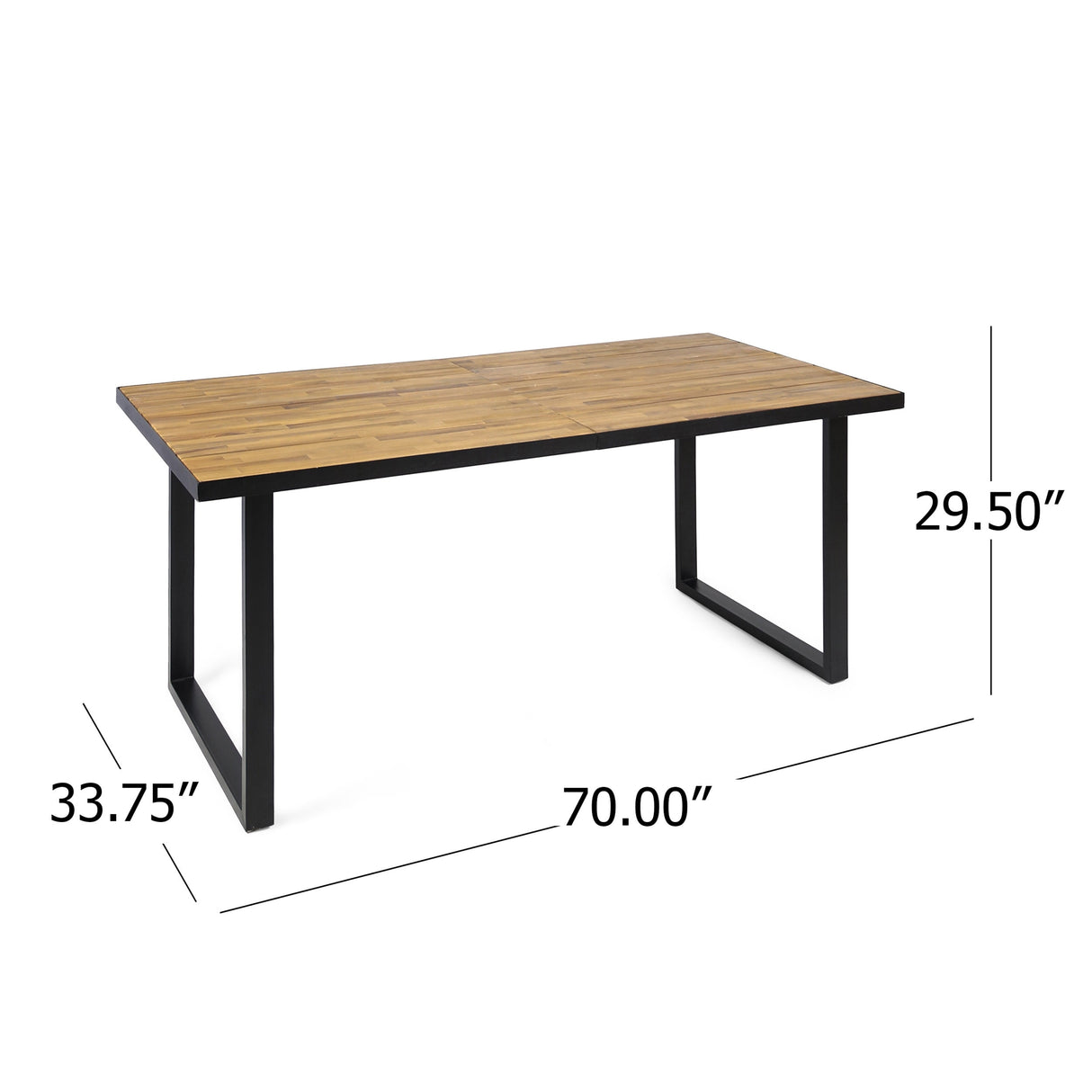 Requeta Outdoor Wood and Resin Outdoor 7 Piece Dining Set by Christopher Knight Home