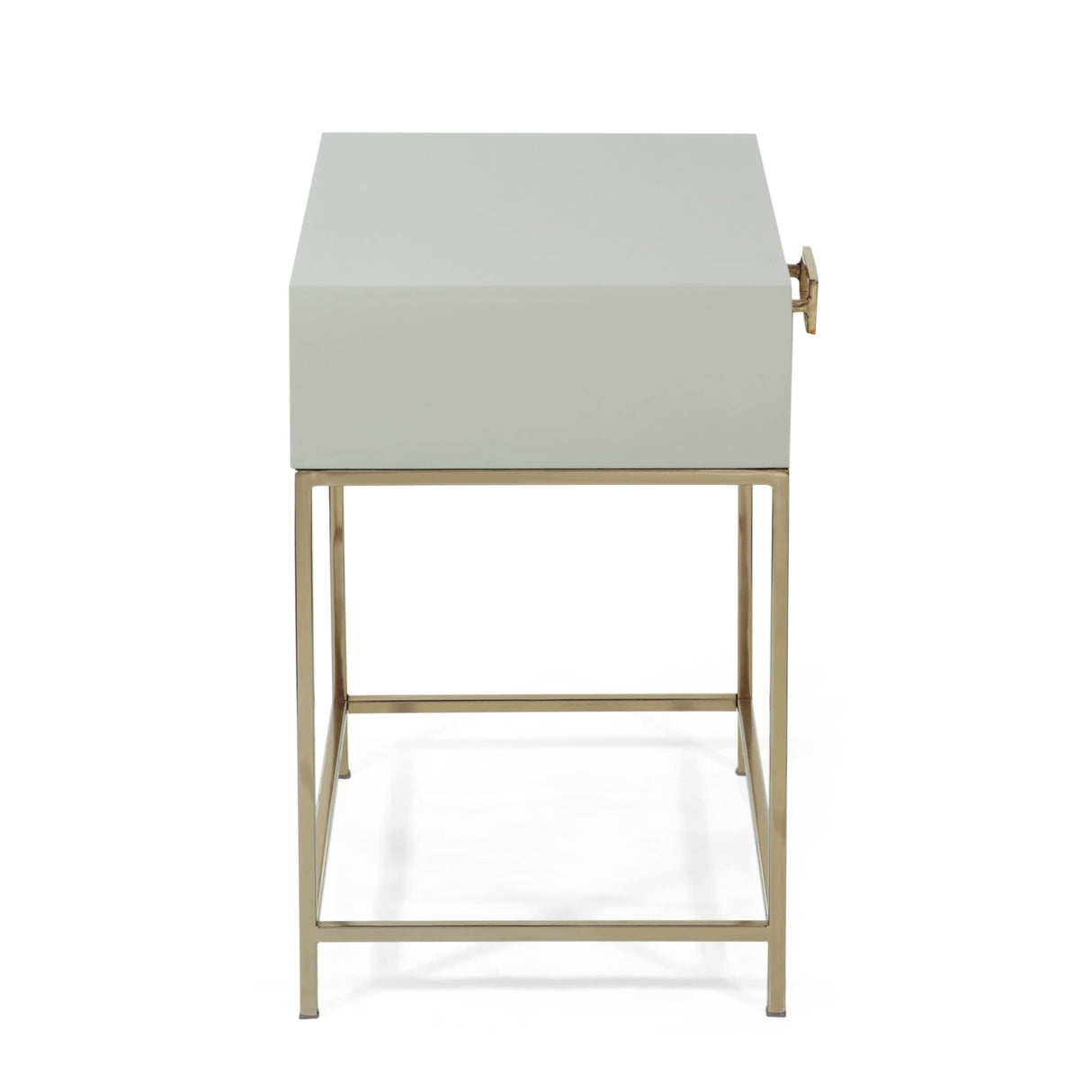 Reser Modern Glam Handcrafted Scroll Mesh Nightstand by Christopher Knight Home