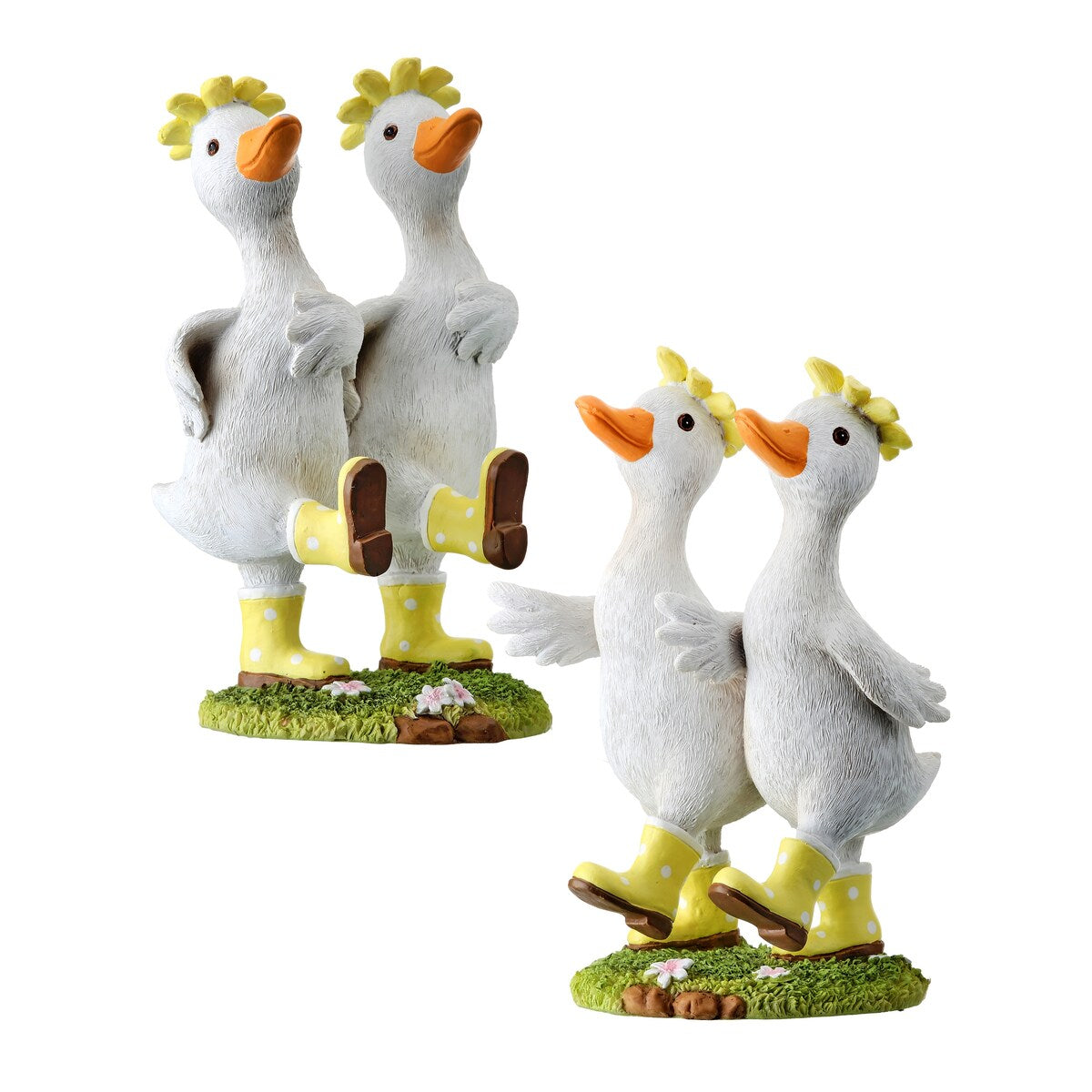 Resin Marching Ducks 6.5" Set of 2